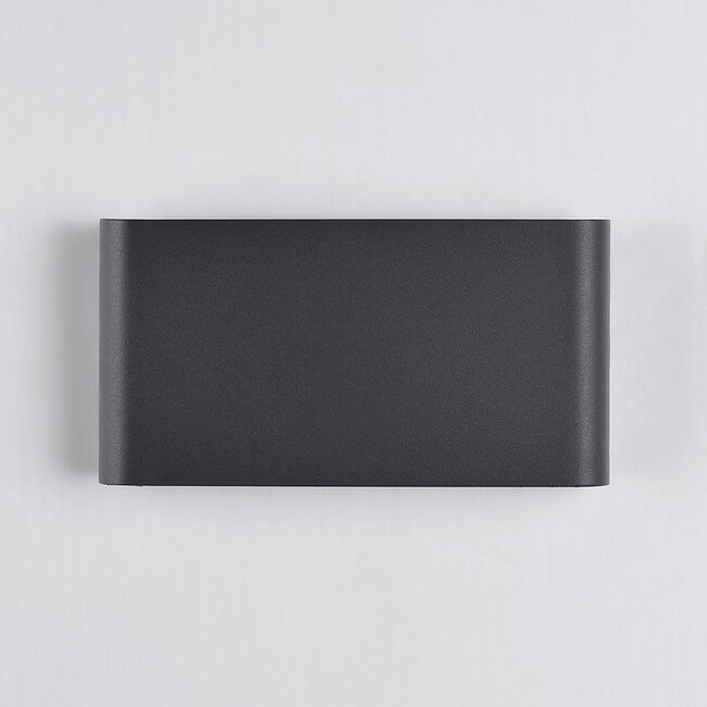 2-light outdoor wall light Tommy - anthracite with integrated LED