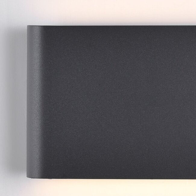 2-light outdoor wall light Tommy - anthracite with integrated LED