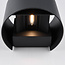 Round outdoor wall light Lizzy - anthracite with integrated LED