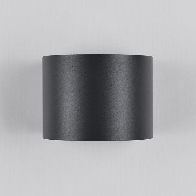 Round outdoor wall light Lizzy - anthracite with integrated LED
