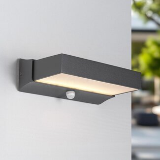 Onyx outdoor wall light with sensor - anthracite