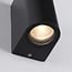 Modern round outdoor wall light Madame - black