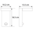 Outdoor wall light Luca with motion sensor - anthracite integrated LED