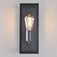 Outdoor wall light Filippo - black stainless steel with glass