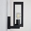 Outdoor wall light Carlo - black stainless steel with glass