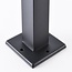 Outdoor floor lamp Alessio with glass and stainless steel - 80 cm black