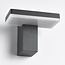 Outdoor wall light Roberto with integrated LED - black