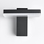 Outdoor wall light Roberto with integrated LED - black