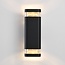 Outdoor wall light Mario up/down - black