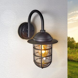 Wall lamp rural Claudia - black