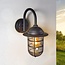 Wall lamp rural Claudia - black