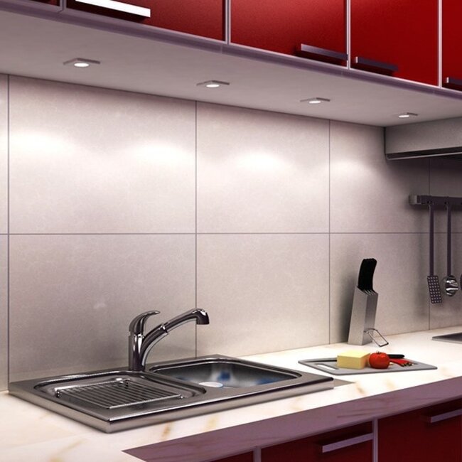 LED cabinet lighting Alina complete set of 2 spots