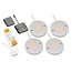 LED cabinet lighting Kaya complete set of 4 spotlights