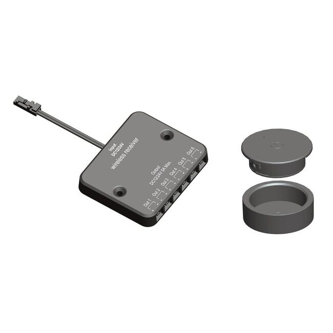 Wireless round touch dimmer