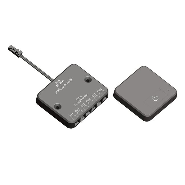 Wireless square touch dimmer