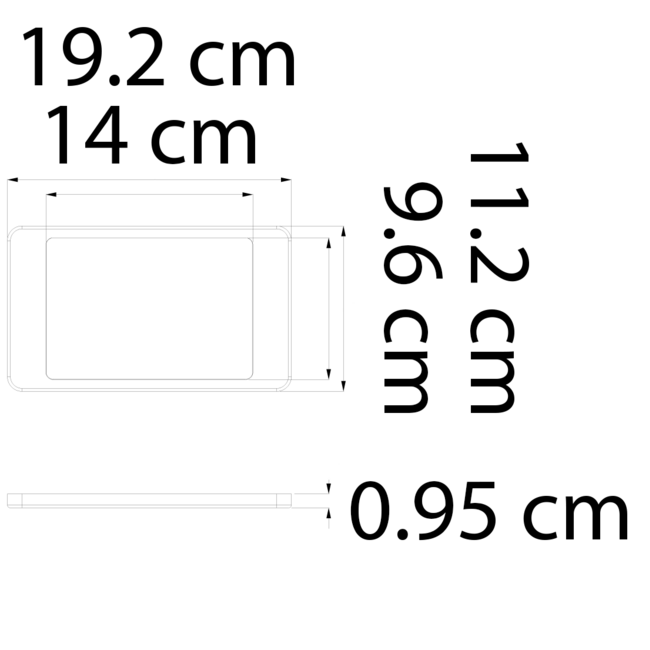 Surface-mounted cabinet lighting Apollo with large LED incl. sensor