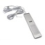 LED surface-mounted cabinet spotlight Lex with sensor - silver-grey