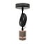Industrial cord pendant in rose gold - E27 lamp holder