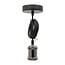 Modern cord pendant in glossy black - E27 lamp holder