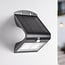 Solar outdoor wall light Single conan 3.2W with sensor - black