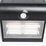 Solar outdoor wall light Single conan 3.2W with sensor - black