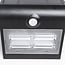Solar outdoor wall light Single conan 3.2W with sensor - black
