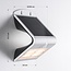 Single Conan 3.2W solar outdoor wall light with sensor - white