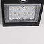 Solar wall lamp Alien 1.5W with sensor - black