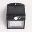 Solar wall light Alien 1.5W with sensor - black