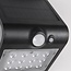 Solar wall lamp Alien 1.5W with sensor - black