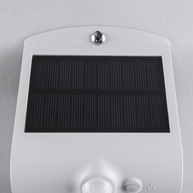 Solar wall light Alien 1.5W with sensor - white