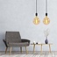 8.5W croissant spiral lamp XXXL, 2000K, amber glass Ø200 - dimmable