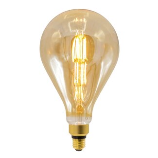 A160 dimmable amber LED filament bulb double-decker 10W