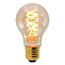 4W DNA spiral lamp, 1800K, amber glass Ø60 - dimmable