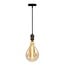 A160 dimmable amber DNA spiral LED filament bulb – 8.5W