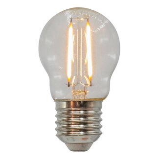 2.5W & 4,5W filament lamp, 2700K, clear glass Ø45 - dimmable