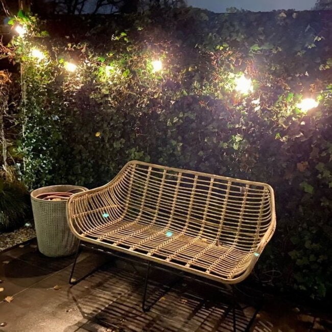 Warm white filament style dimmable LED bulbs, U-form - 1 watt