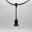 Black pendant light socket - self assembly (excl. bulbs)
