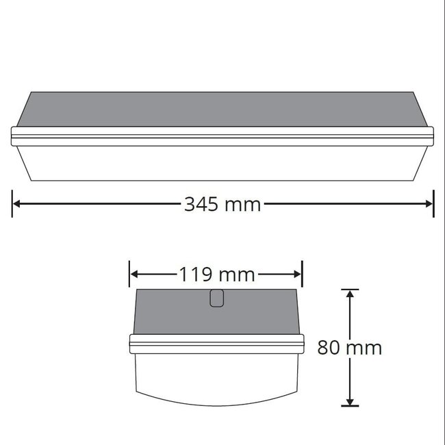 Porch light without battery, 5.7W