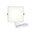 Square LED downlight, 18W, 220 × 220 mm