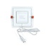 Square LED downlight, 12W, 165 × 165 mm