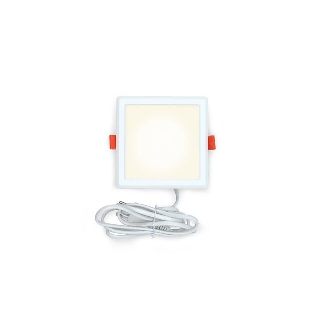 Square LED downlight 6W - 115 x Ø115 mm