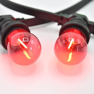 Red filament LED bulb - 1 watt