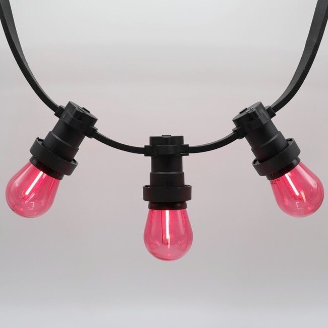 Red filament LED bulb - 1 watt