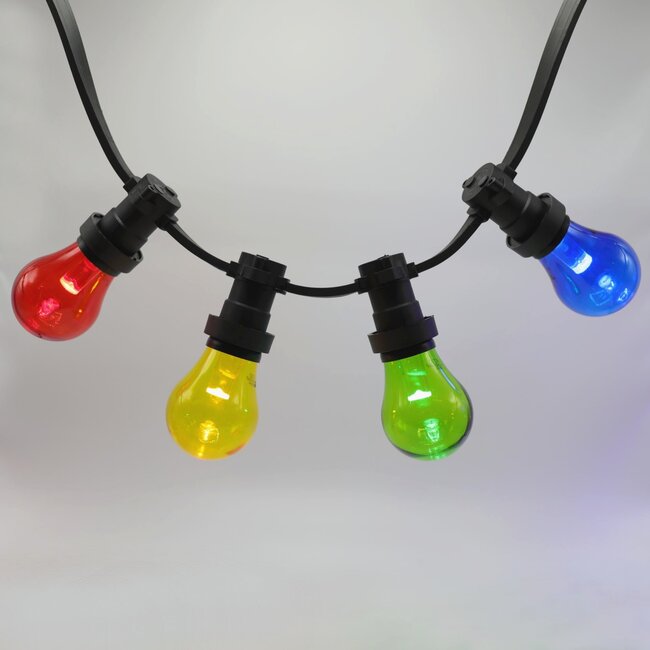 4 coloured LEDs with large cover - mixed set