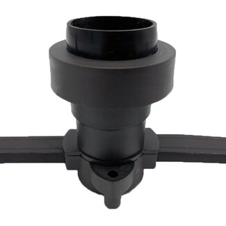 Loose E27 bulb holder incl. sealing rings - Black