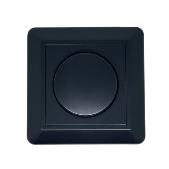 Wall dimmer switch, recessed