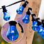1 watt blue lamps with large transparent shade Ø60