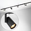 1.5 metre 1-phase track system set with Blake spotlights, black