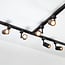 1.5 metre 1-phase track system set with Claire spotlights, black